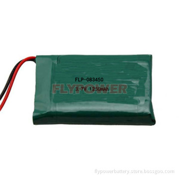 Lithium Polymer Battery 3.7V 1250mAh